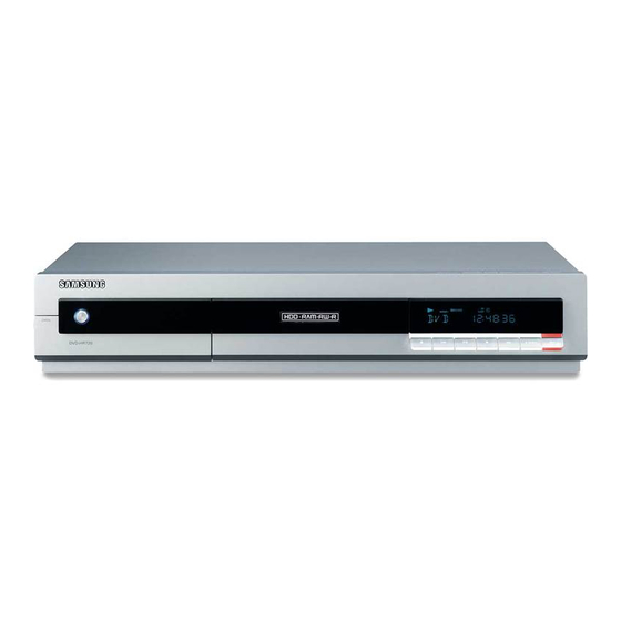 Samsung DVD-HR720 Manual De Instrucciones