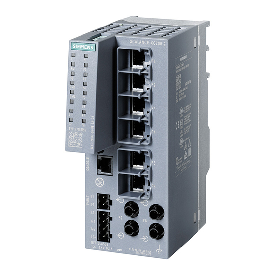 Siemens SIMATIC NET SCALANCE XC-200 Serie Instrucciones De Servicio