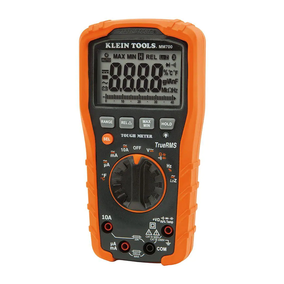 Klein Tools MM700 Manual De Instrucciones