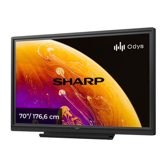 Sharp PN-70TB3 Manual De Instrucciones