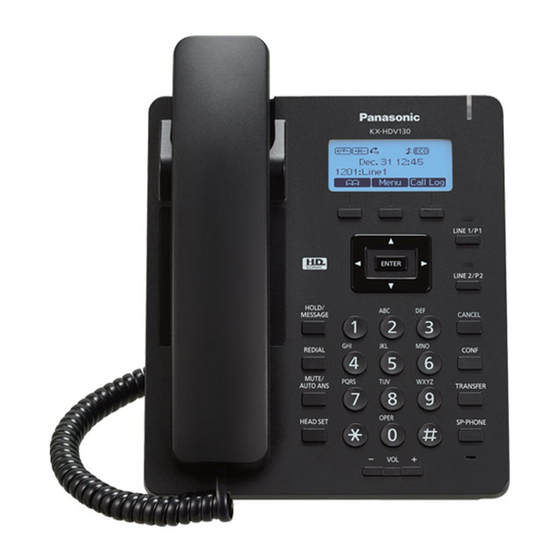 Panasonic KX-HDV130 Guia De Inicio Rapido