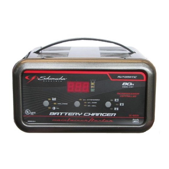 Schumacher Electric SC-8010A Manual Del Usuario