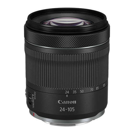 Canon RF 24-105mm F4-7.1 IS STM Manual De Instrucciones