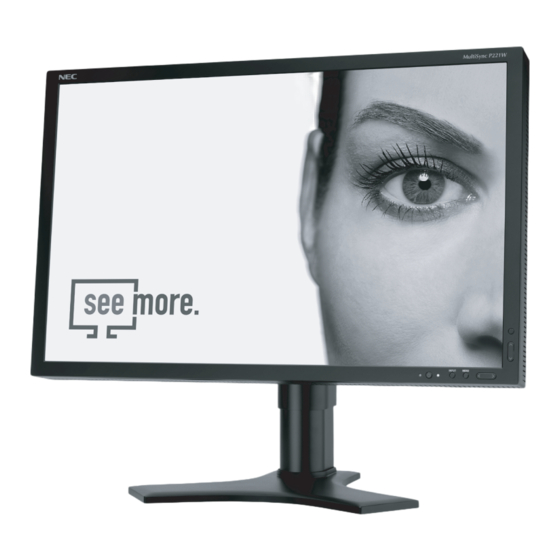 NEC MultiSync P221W Manual Del Usuario