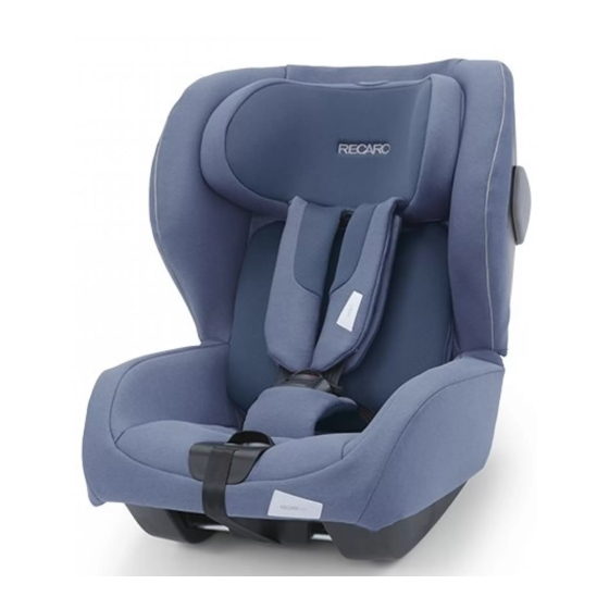 RECARO KIO Manual De Instrucciones