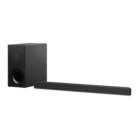 Sony HT-X9000F Guia De Inicio Rapido
