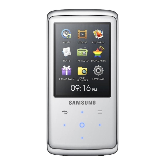 Samsung YP-Q2 Manual De Instrucciones