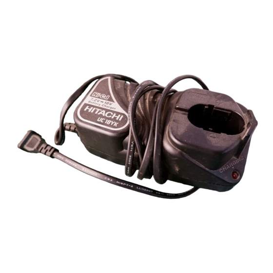 Hitachi Koki UC 18YK Manual De Instrucciones