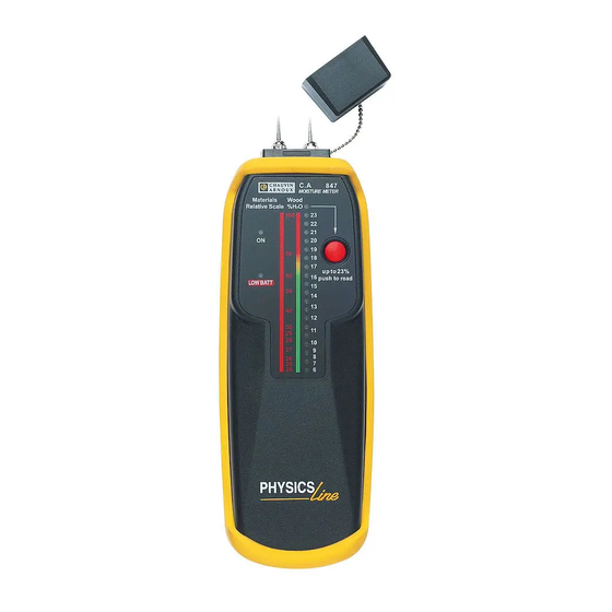 Chauvin Arnoux C.A 847 Manual De Instrucciones