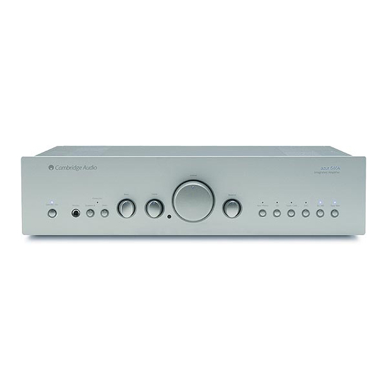 Cambridge Audio azur 540A Manual Del Usuario