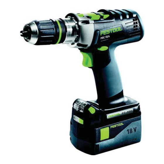 Festool PDC 18/4 Li Manual De Instrucciones Original