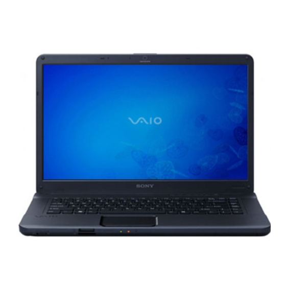 Sony VAIO VGN-NW Serie Manuales