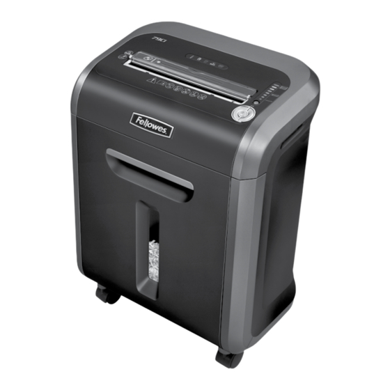 Fellowes POWERSHRED 79Ci Manual De Instrucciones