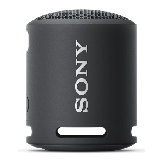 Sony SRS-XB13 Guia De Ayuda