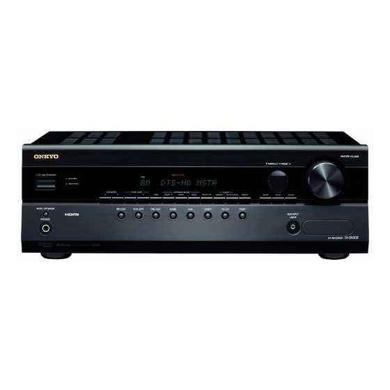 Onkyo TX-SR308 Manuales