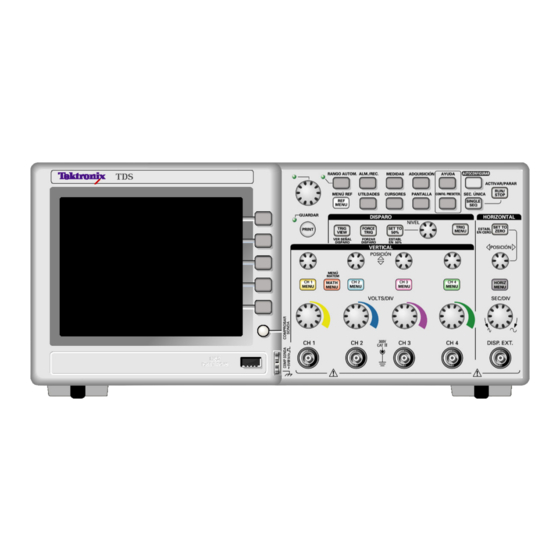 Tektronix TDS1000B Serie Manual Del Usuario