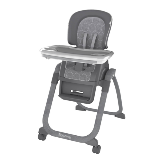 ingenuity SmartServe 4-in-1 High Chair Connolly Manual Del Usuario