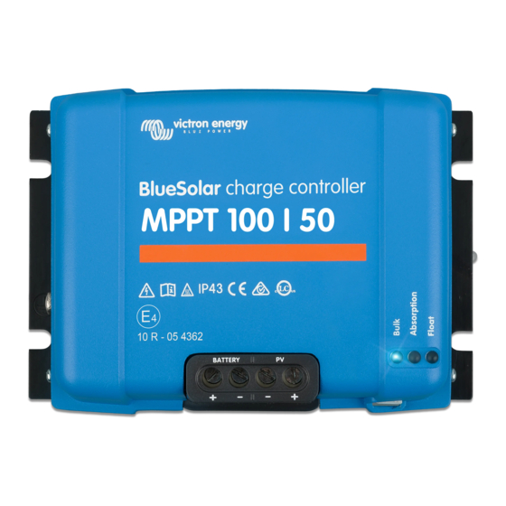 Victron energy MPPT 100/30 Manual Del Usuario