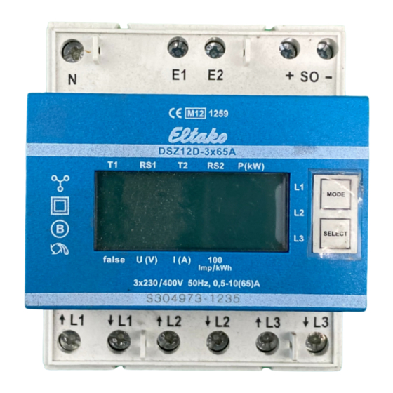 Eltako electronics DSZ12D-3x65A Manual De Instrucciones