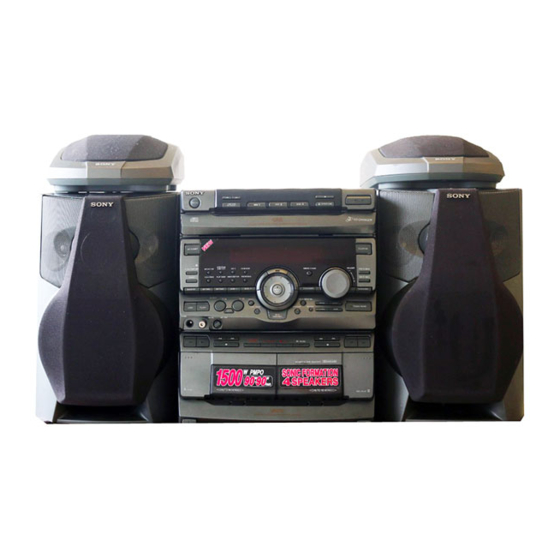 Sony MHC-GR8 Manual De Instrucciones