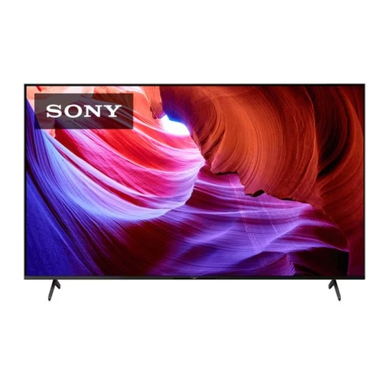 Sony BRAVIA KD-55X85K Guía De Configuración