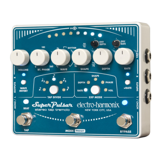 Electro-Harmonix SUPER PULSAR Manual Del Usuario