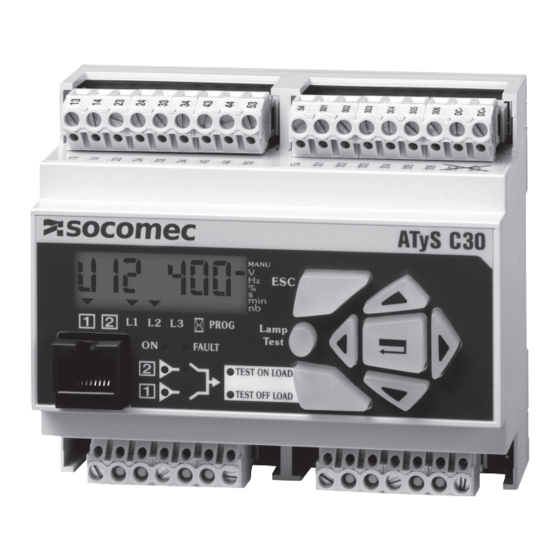 socomec ATyS C20 Manual De Utilización