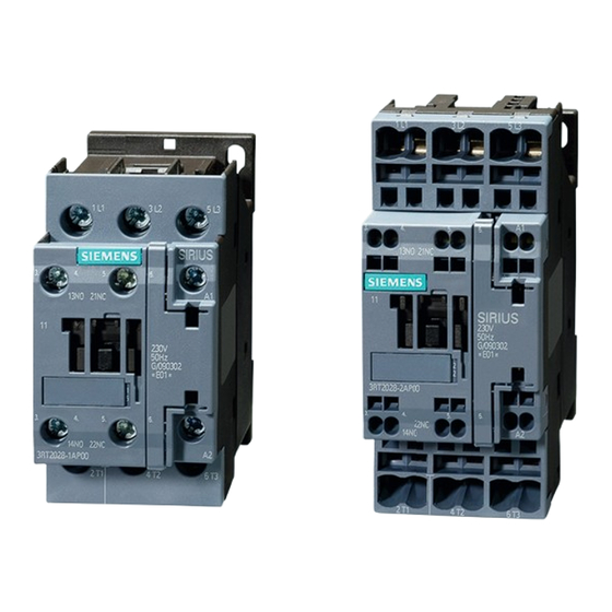 Siemens SIRIUS 3RH2 Manual De Producto