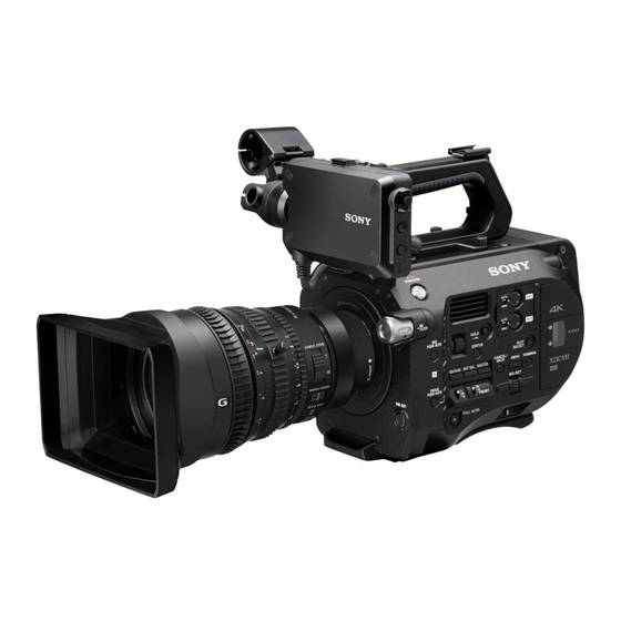 Sony PXW-FS7 Manual Del Usuario