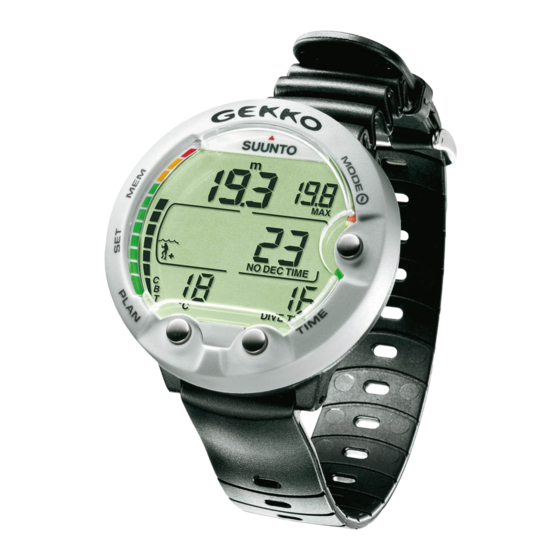 Suunto GEKKO Manual De Instrucciones