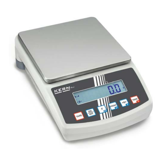 KERN PLJ 600-2GM Manual De Instrucciones