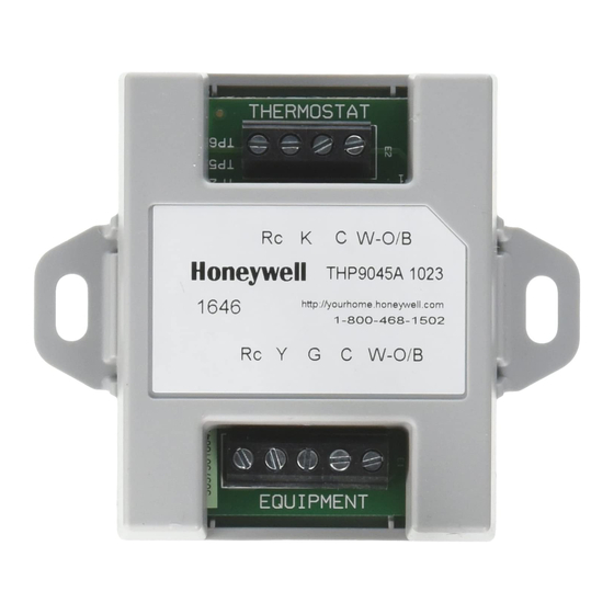 Honeywell THP9045 Instrucciones De Instalación