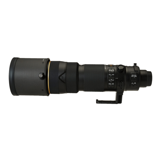 Nikon AF-S VR Zoom-Nikkor ED200–400mm f/4 IF Manual De Instrucciones