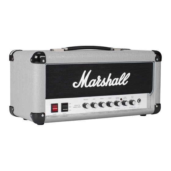 Marshall STUDIO JUBILEE 2525H Guia De Inicio Rapido