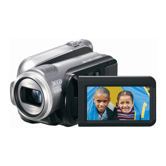 Panasonic HDC-HS9 Instrucciones De Funcionamiento