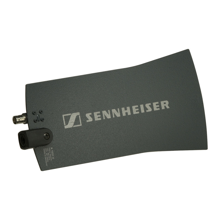 Sennheiser A 1031-U Manuales