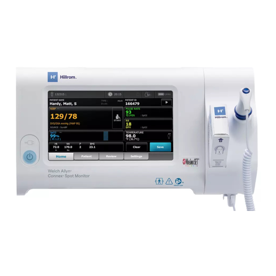 Hillrom Welch Allyn Connex Guía Rápida