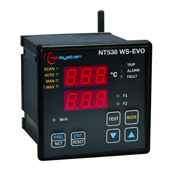 TECSYSTEM NT538 WS EVO Manual De Instrucciones