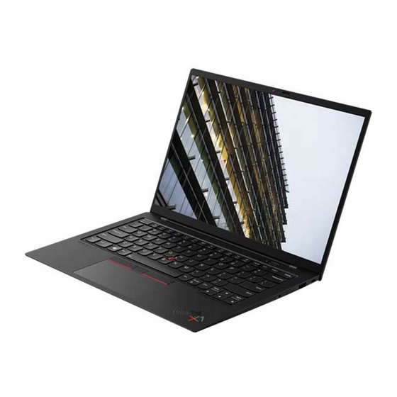 Lenovo ThinkPad X1 Carbon Gen 9 Manual De Instrucciones
