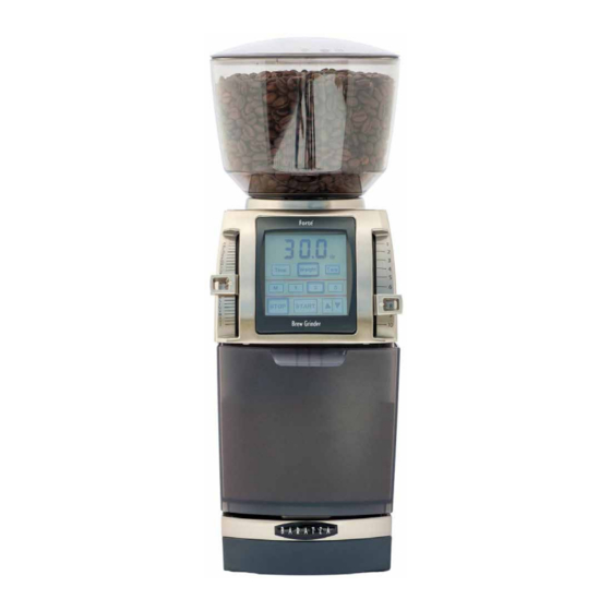 Baratza Forte-BG Manual De Instrucciones