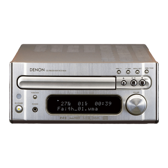 Denon RCD-M33 Instrucciones De Operación