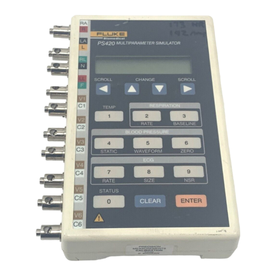 Fluke Biomedical PS420 Manual De Uso