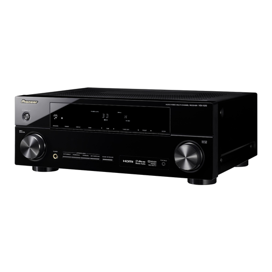 Pioneer VSX-520-S Manual De Instrucciones
