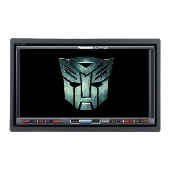 Panasonic CQ-VW100N Instrucciones De Instalación
