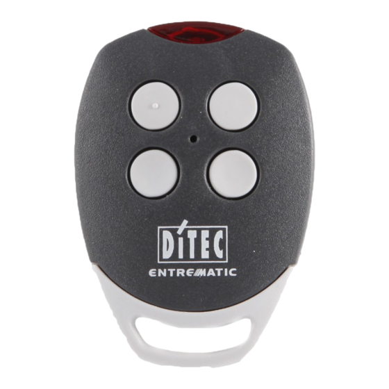 DITEC Gol4C Instrucciones De Programacion