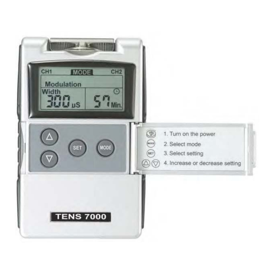 Tens 7000 Manual De Instrucciones