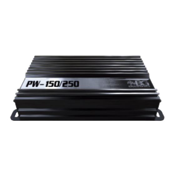 B&G electronics PW-150 Manual De Instalación Y Operación
