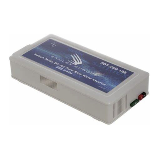 Samlex Europe PST-25S-12E Manual Del Propietário