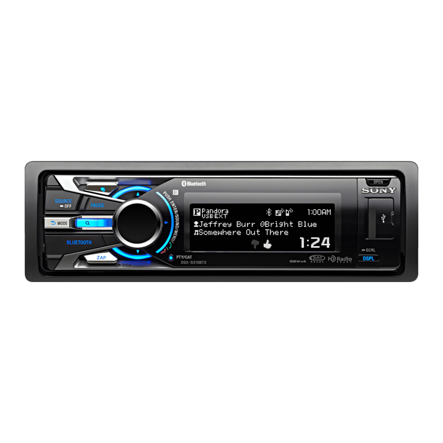 Sony DSX-S310BTX Manual De Instrucciones