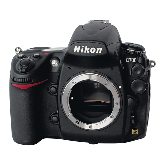 Nikon D700 Manuales
